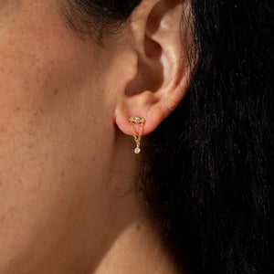 Celestial Drop Vermeil Earrings