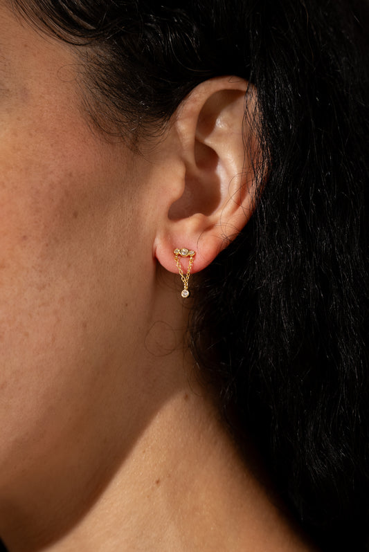 Celestial Drop Vermeil Earrings