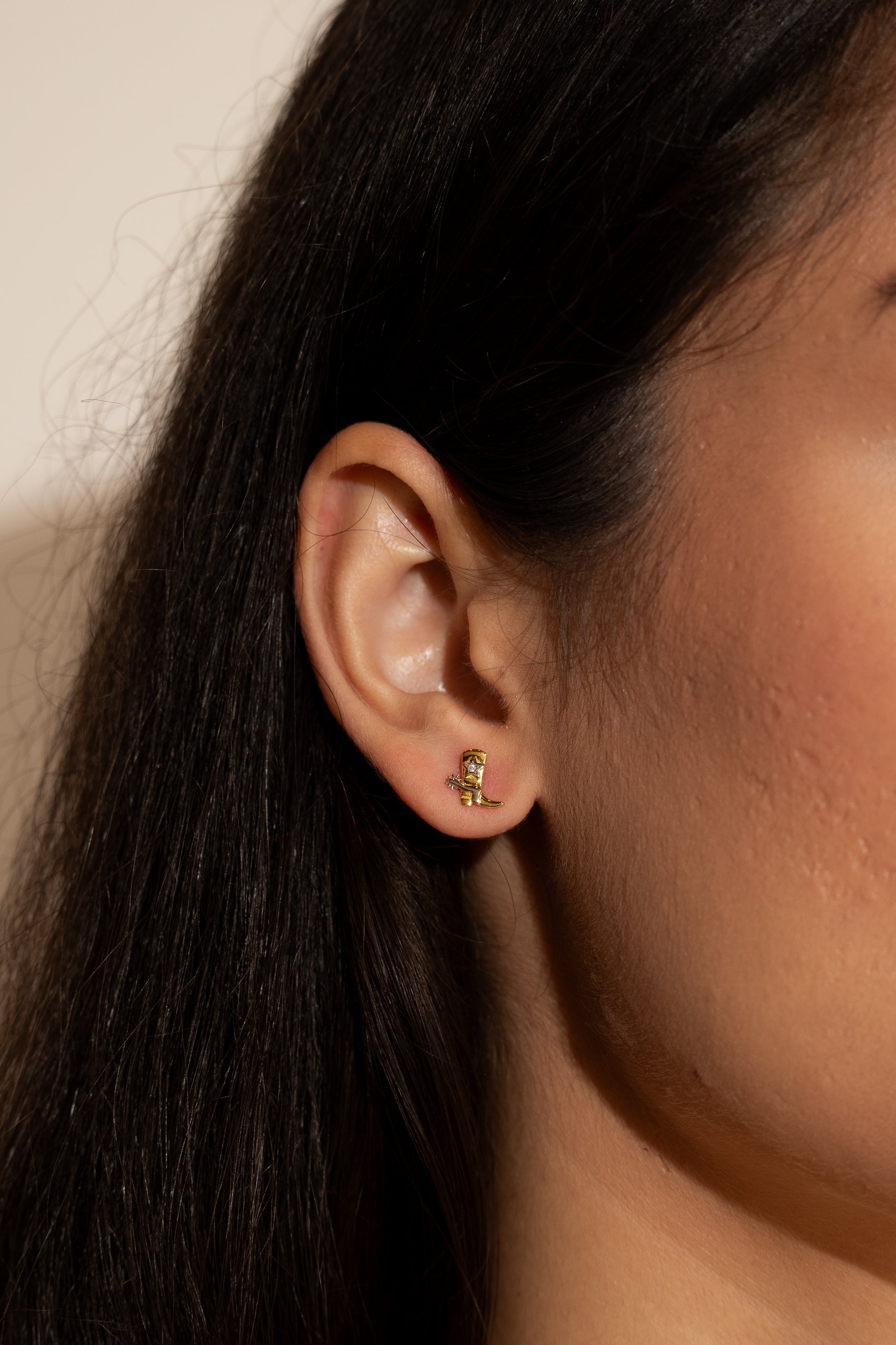 Western Rodeo Vermeil Earrings