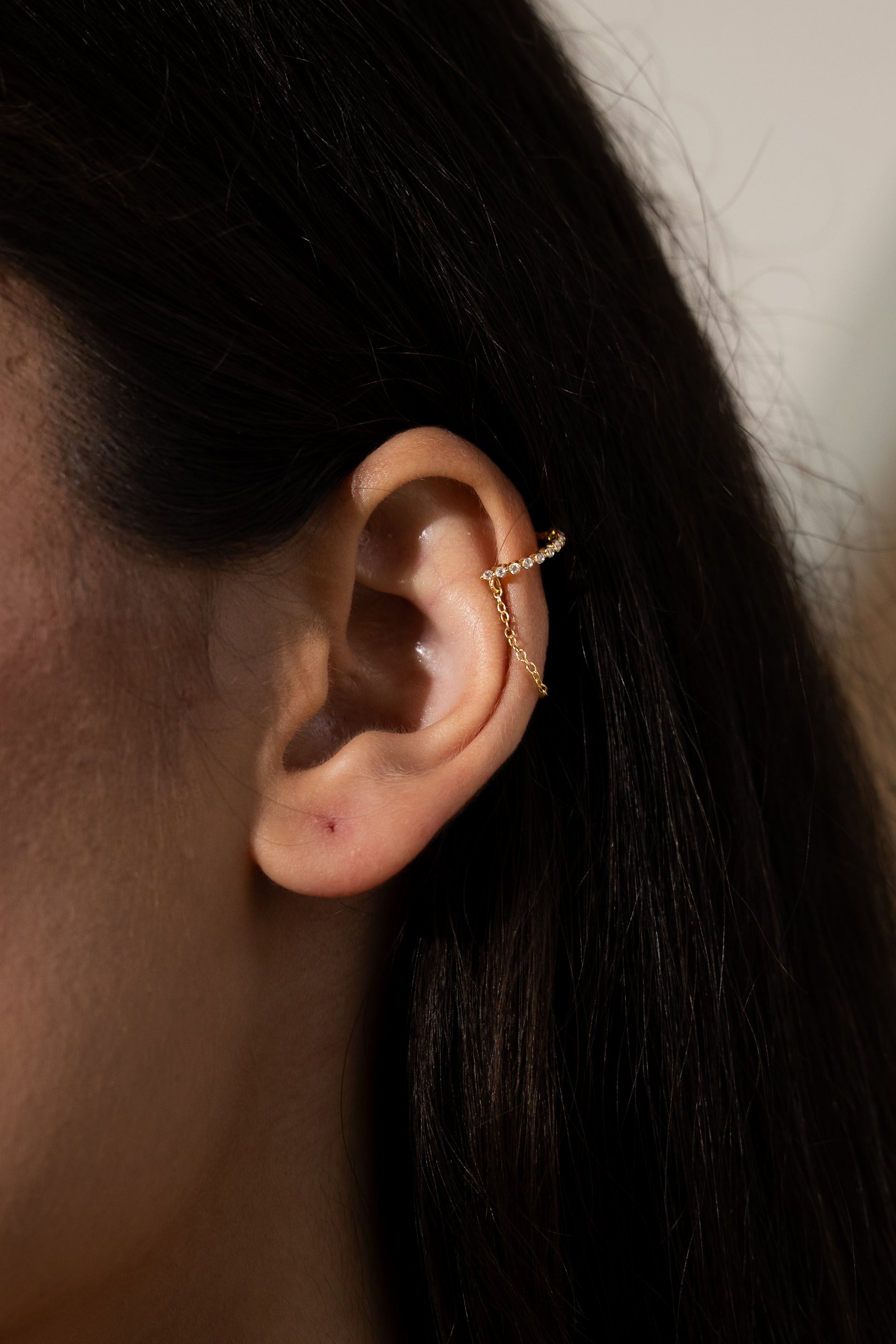 Diamond Flow Vermeil Ear Cuff
