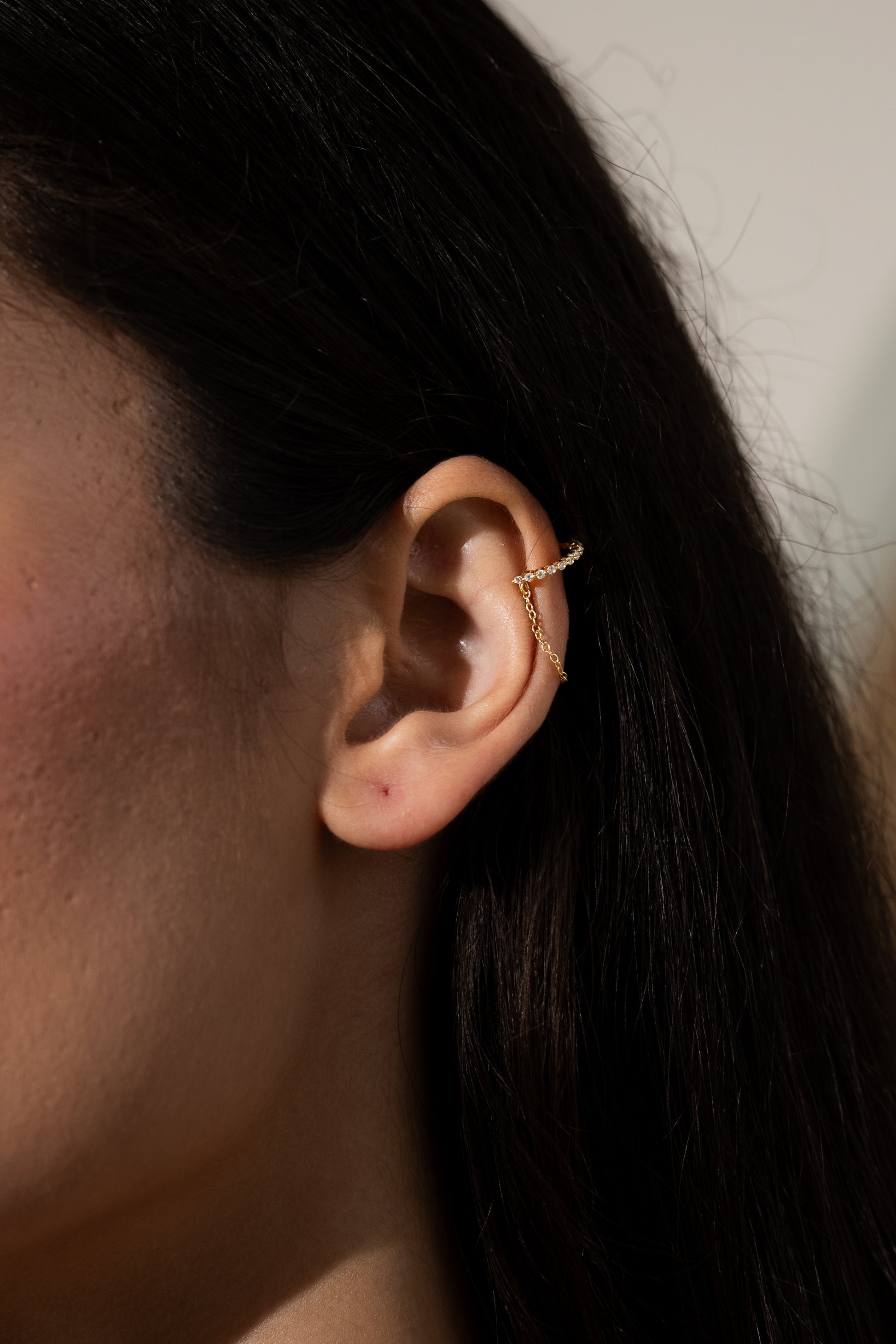 Diamond Flow Vermeil Ear Cuff