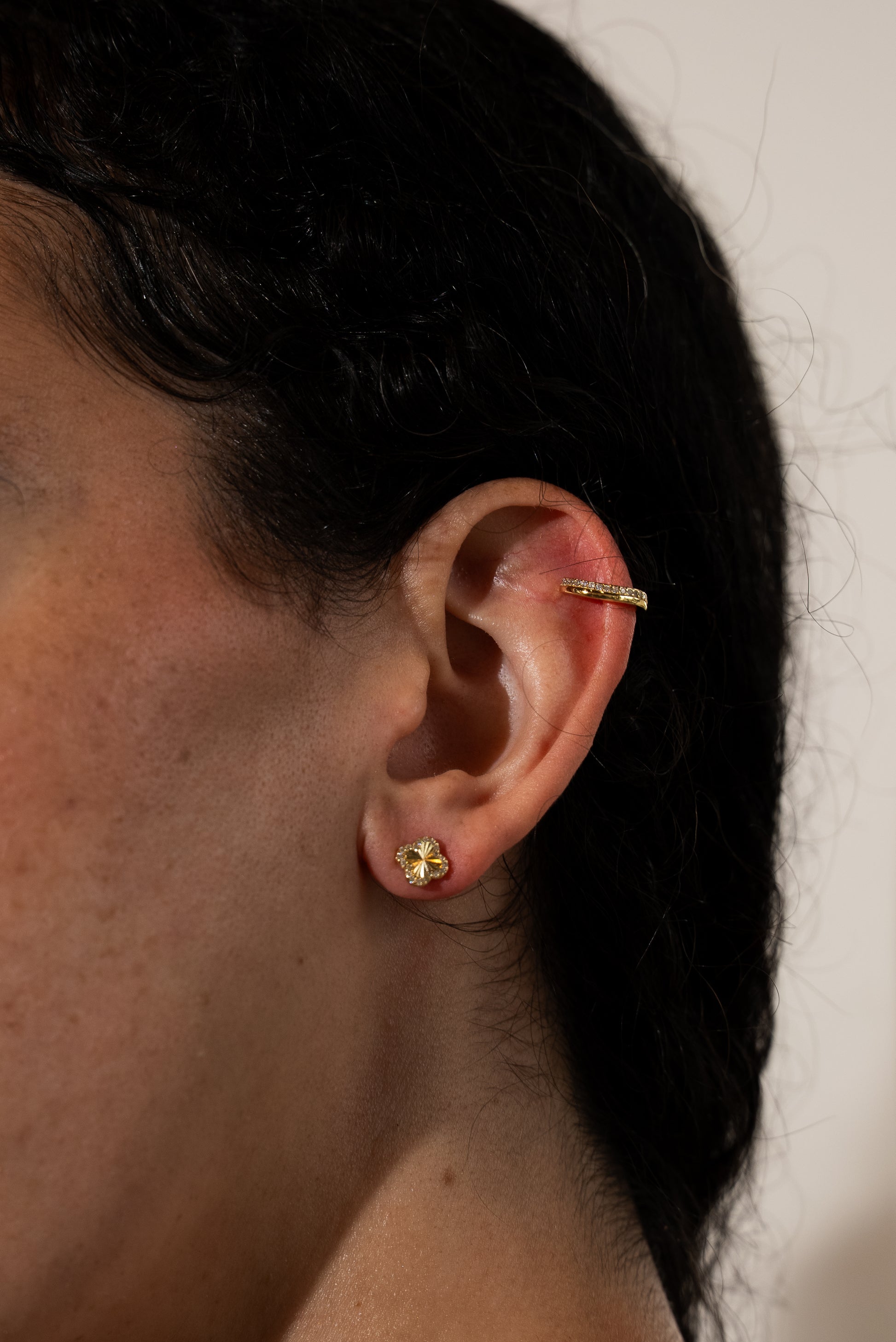 Classic Diamond Vermeil Ear Cuff
