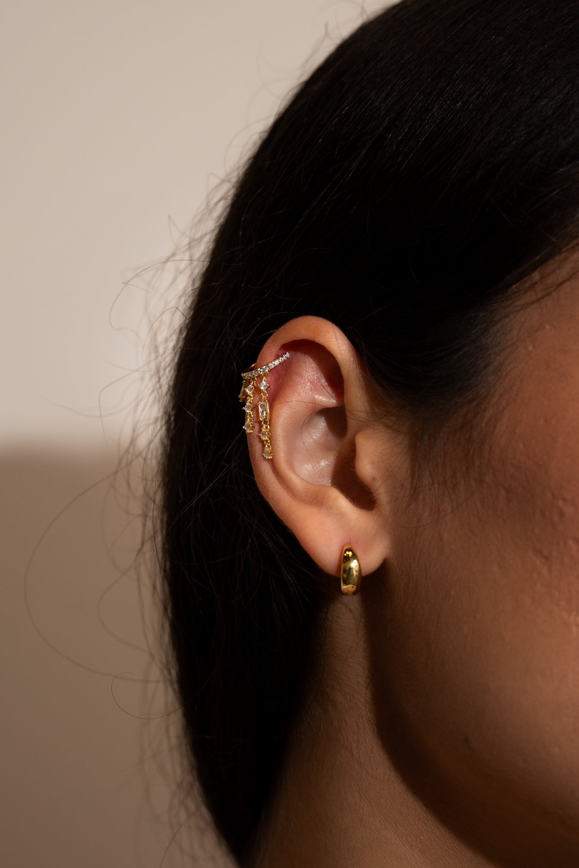 Midnight Drip Vermeil Ear Cuff