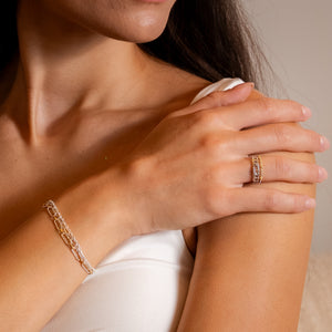 Three Knot Vermeil Ring