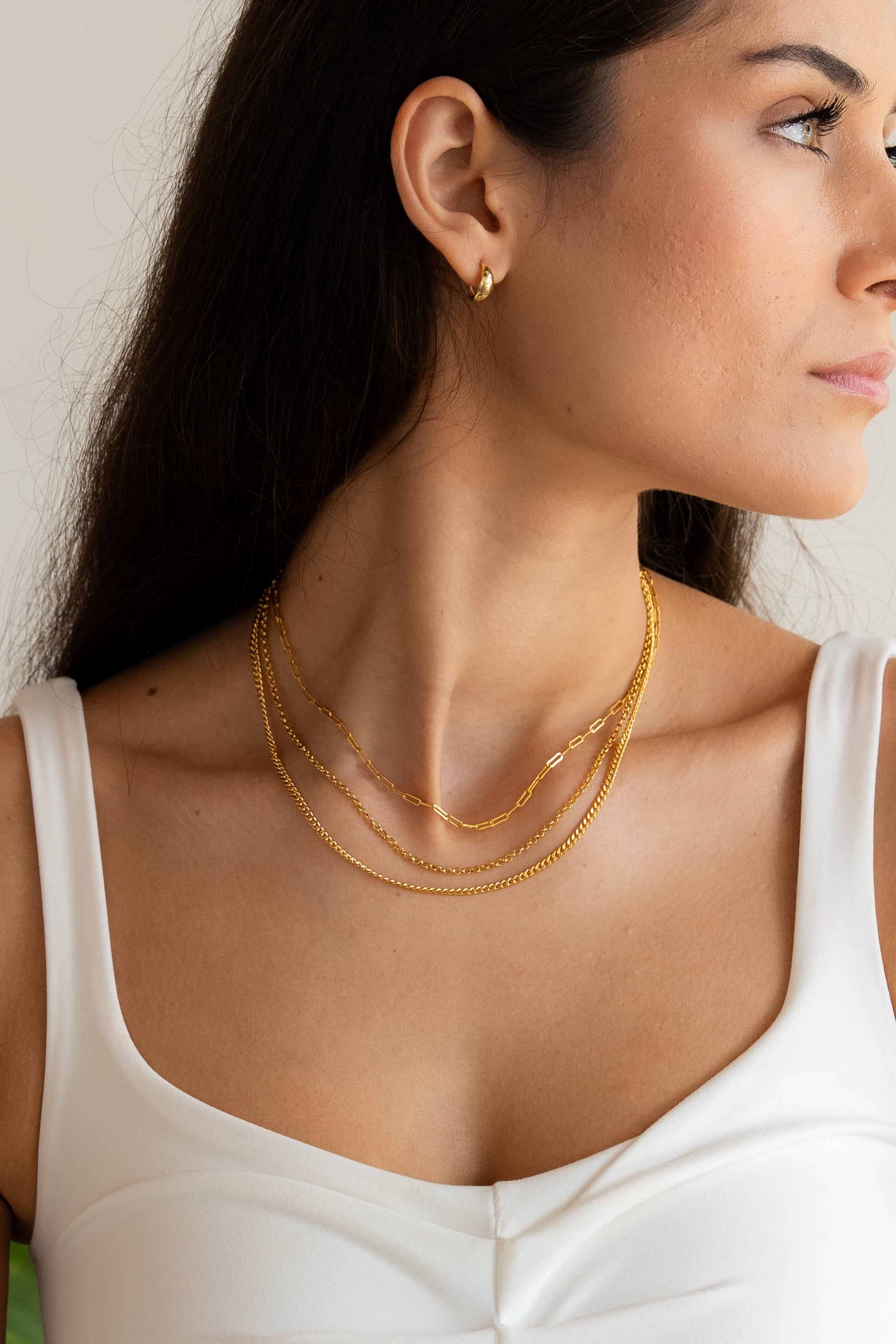 Crescent Moon Vermeil Earrings