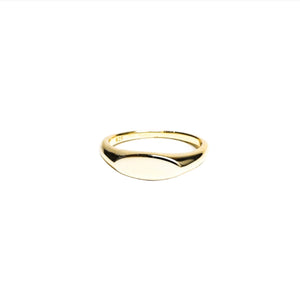 Oblong Signet Vermeil Ring