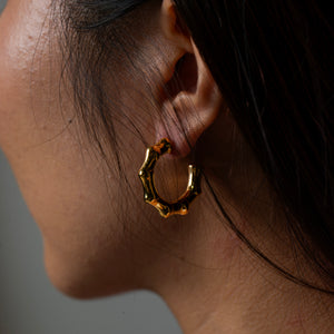 Bianca Textured Hoops
