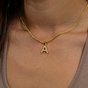 Pearl Initial Necklace