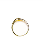 Pave Heart Vermeil Ring