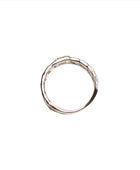 Pave Paperclip Sterling Silver Ring