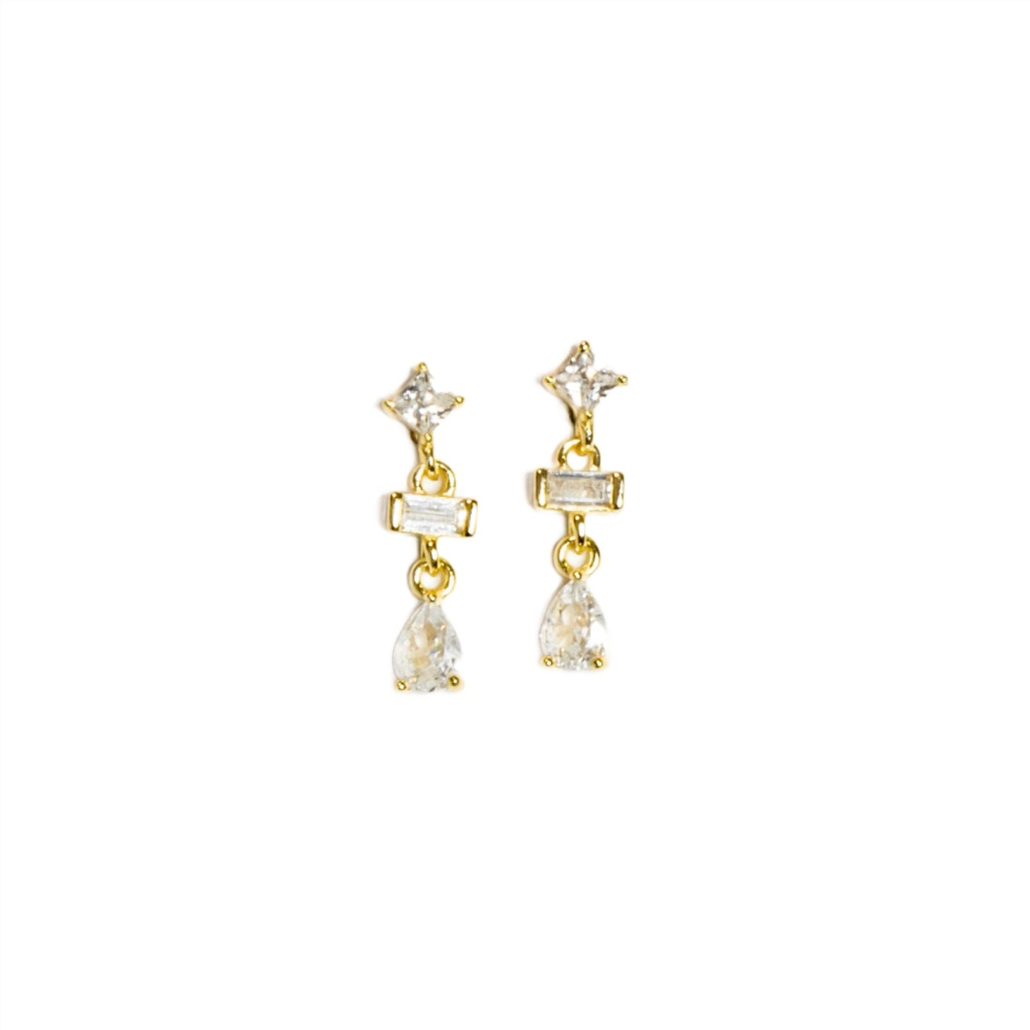 Petra Drop Earrings Vermeil