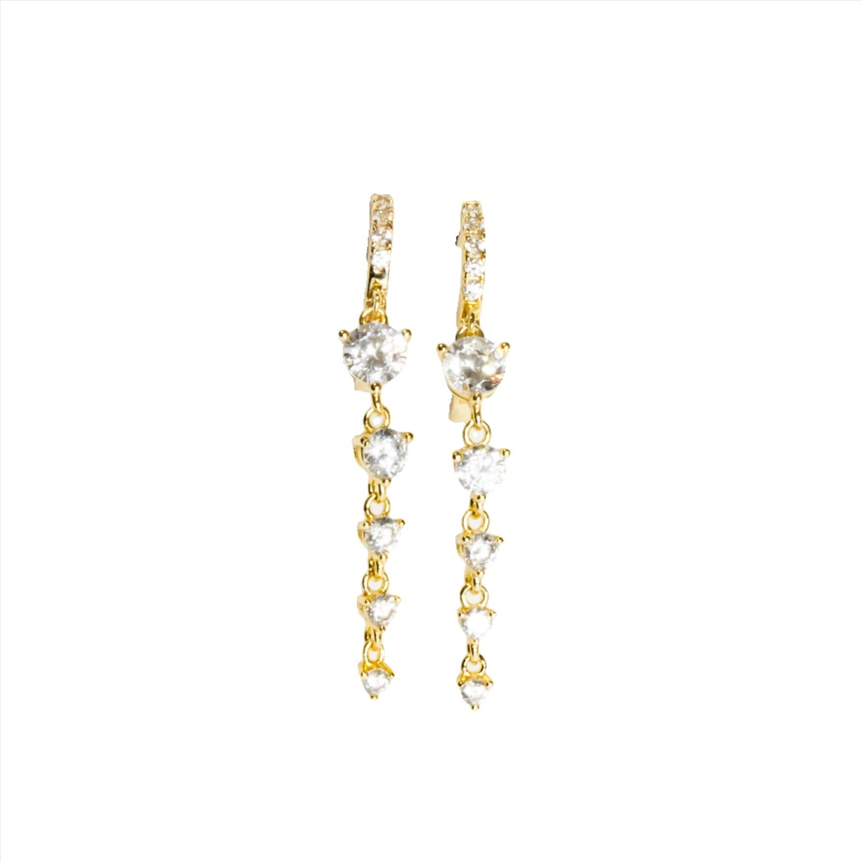 Posh Drop Earrings Vermeil