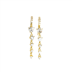 Posh Drop Earrings Vermeil