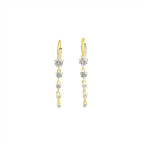 Posh Drop Earrings Vermeil