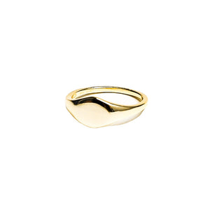 Oval Signet Vermeil Ring