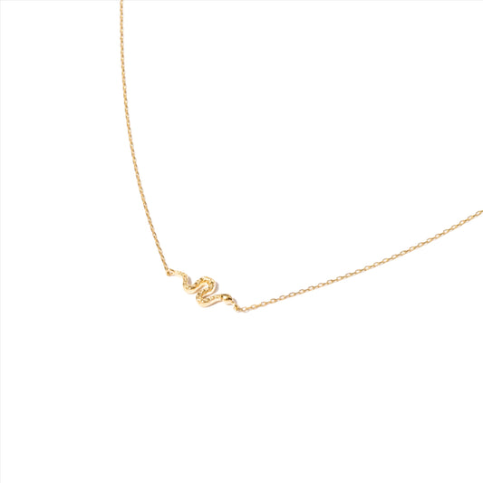 Serpent Necklace 14K Gold