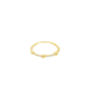 Three Knot Vermeil Ring