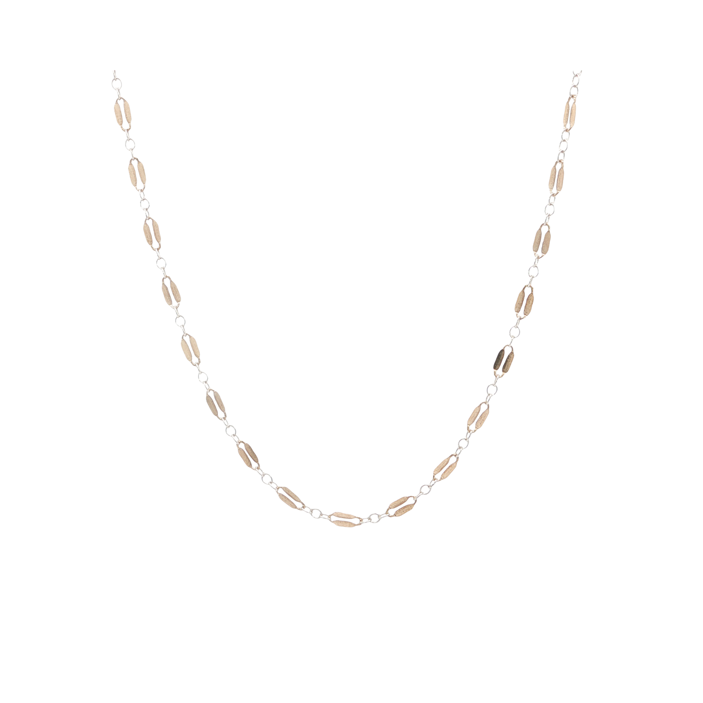 Two Toned Frill Necklace