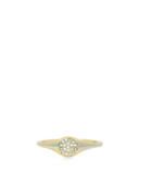 Oval Pave Vermeil Ring