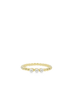 3 Pearl Vermeil Ring