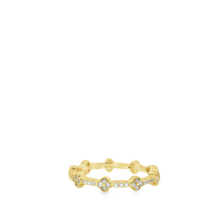 Clover Vermeil Ring