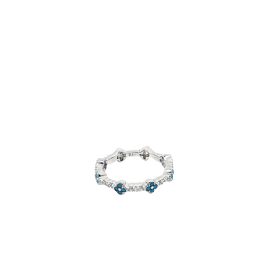 Clover Turquoise in Sterling Silver Ring