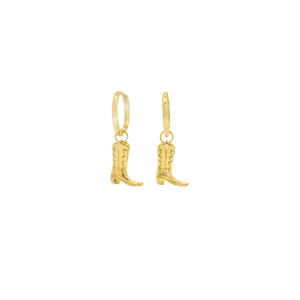 Cowboy Boot Vermeil Earrings