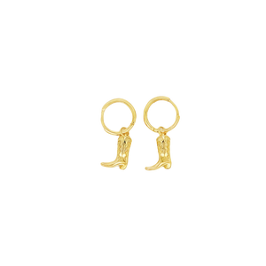 Cowboy Boot Vermeil Earrings