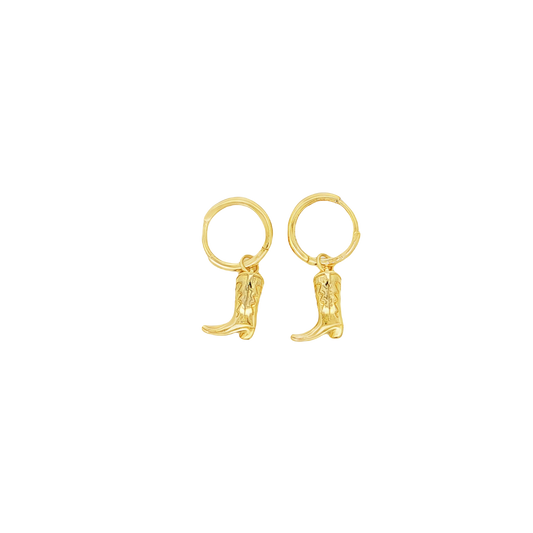 Cowboy Boot Vermeil Earrings