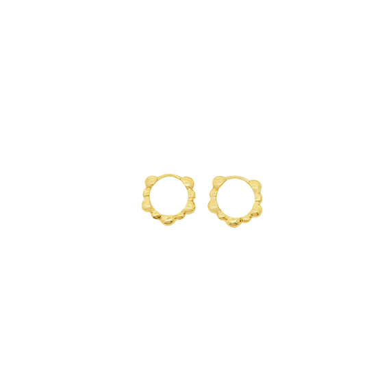 Bubble Huggie Vermeil Earrings