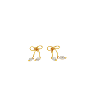 Heirloom Bow Vermeil Earrings