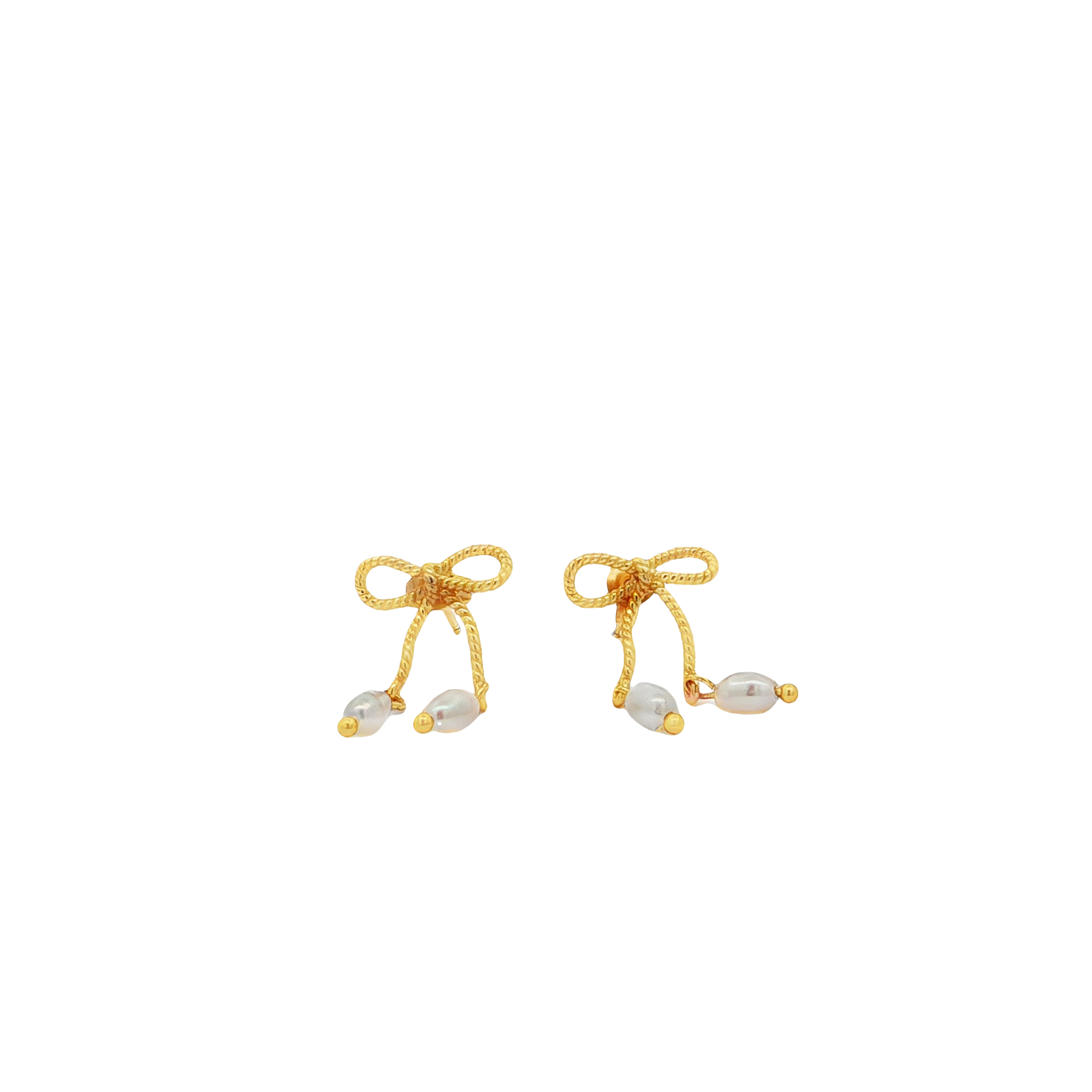 Heirloom Bow Vermeil Earrings