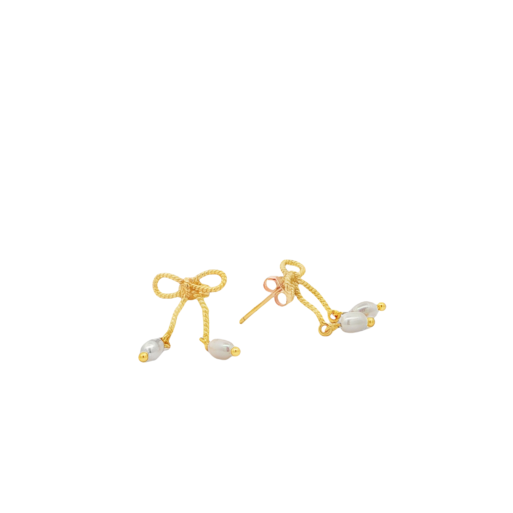 Heirloom Bow Vermeil Earrings