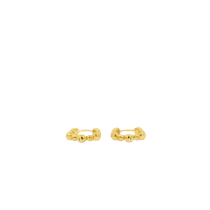 Bubble Huggie Vermeil Earrings