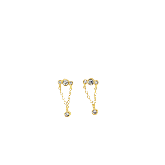 Celestial Drop Vermeil Earrings