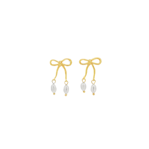 Heirloom Bow Vermeil Earrings