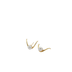 Pearl Embrace Vermeil Earrings