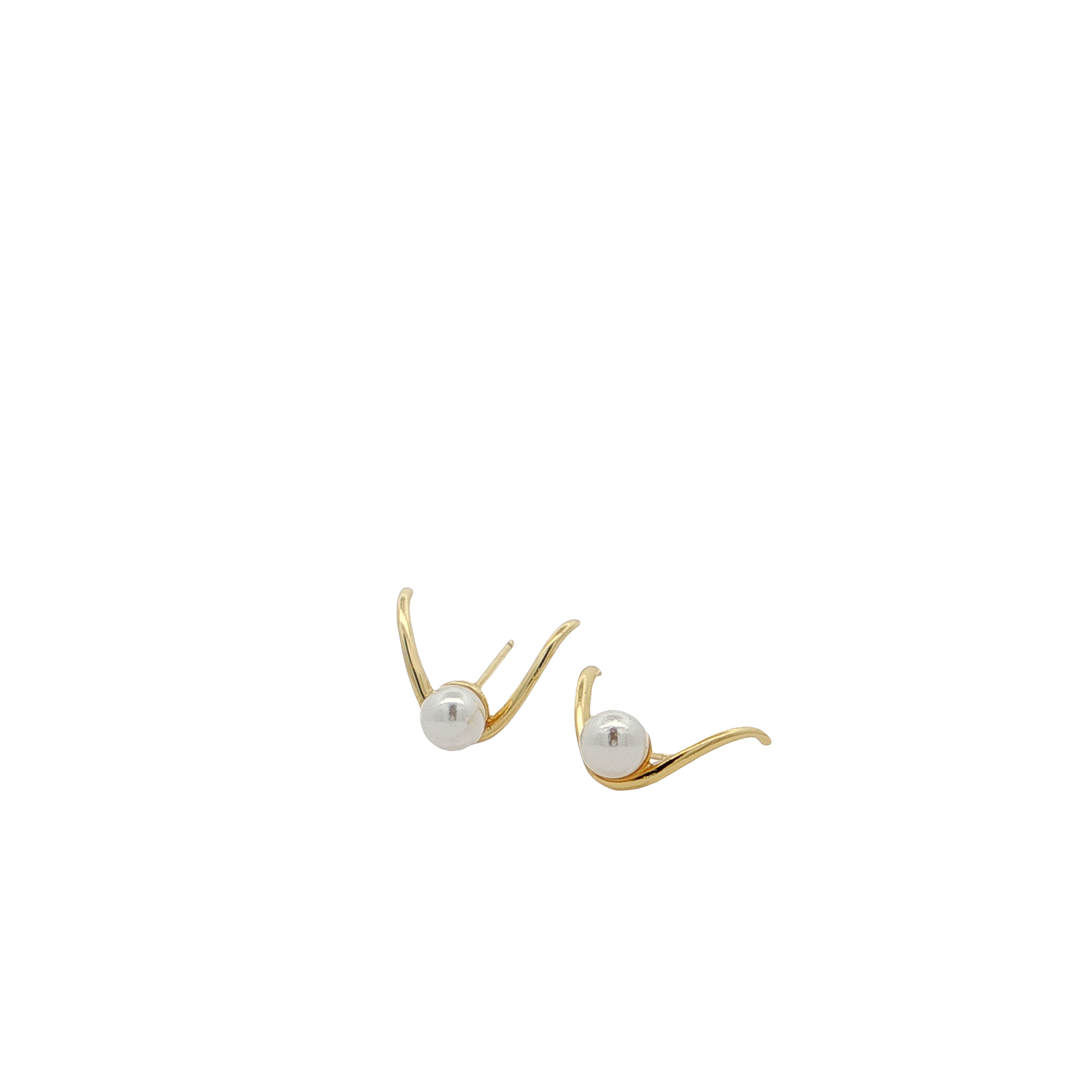 Pearl Embrace Vermeil Earrings