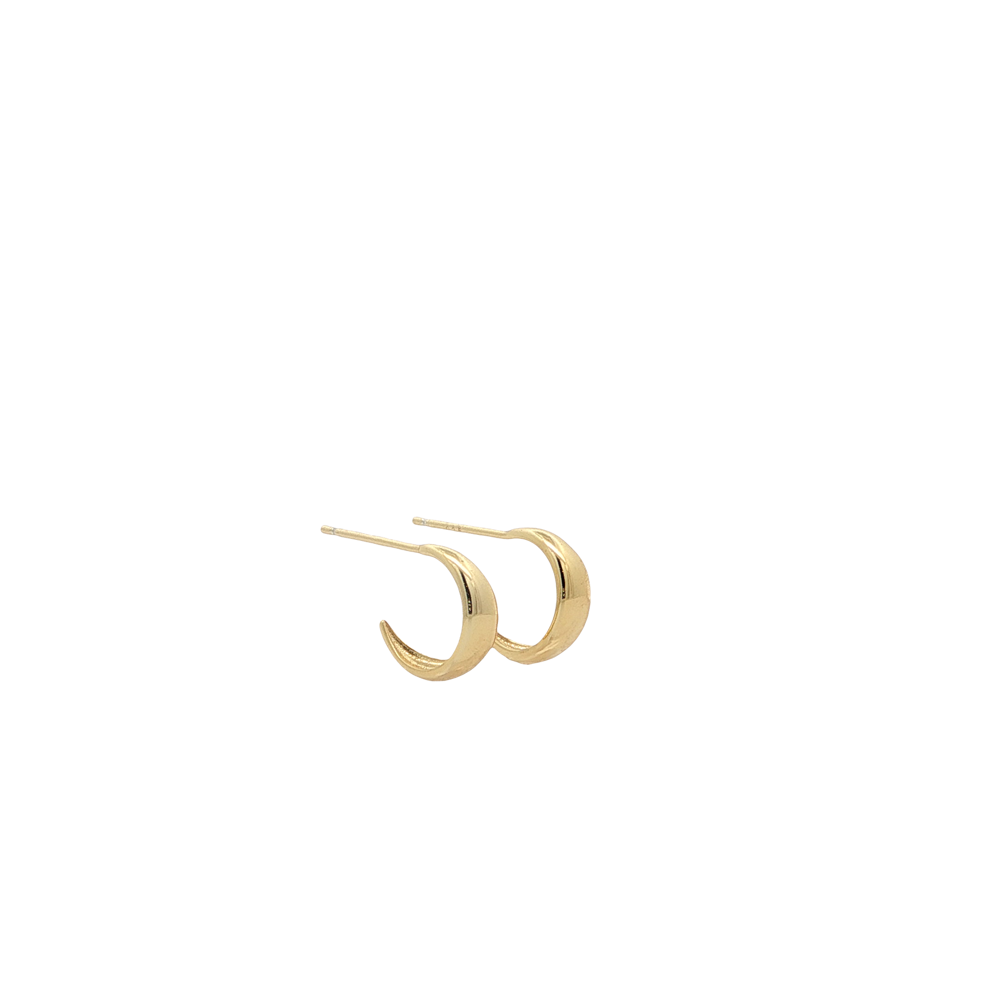 Crescent Moon Vermeil Earrings