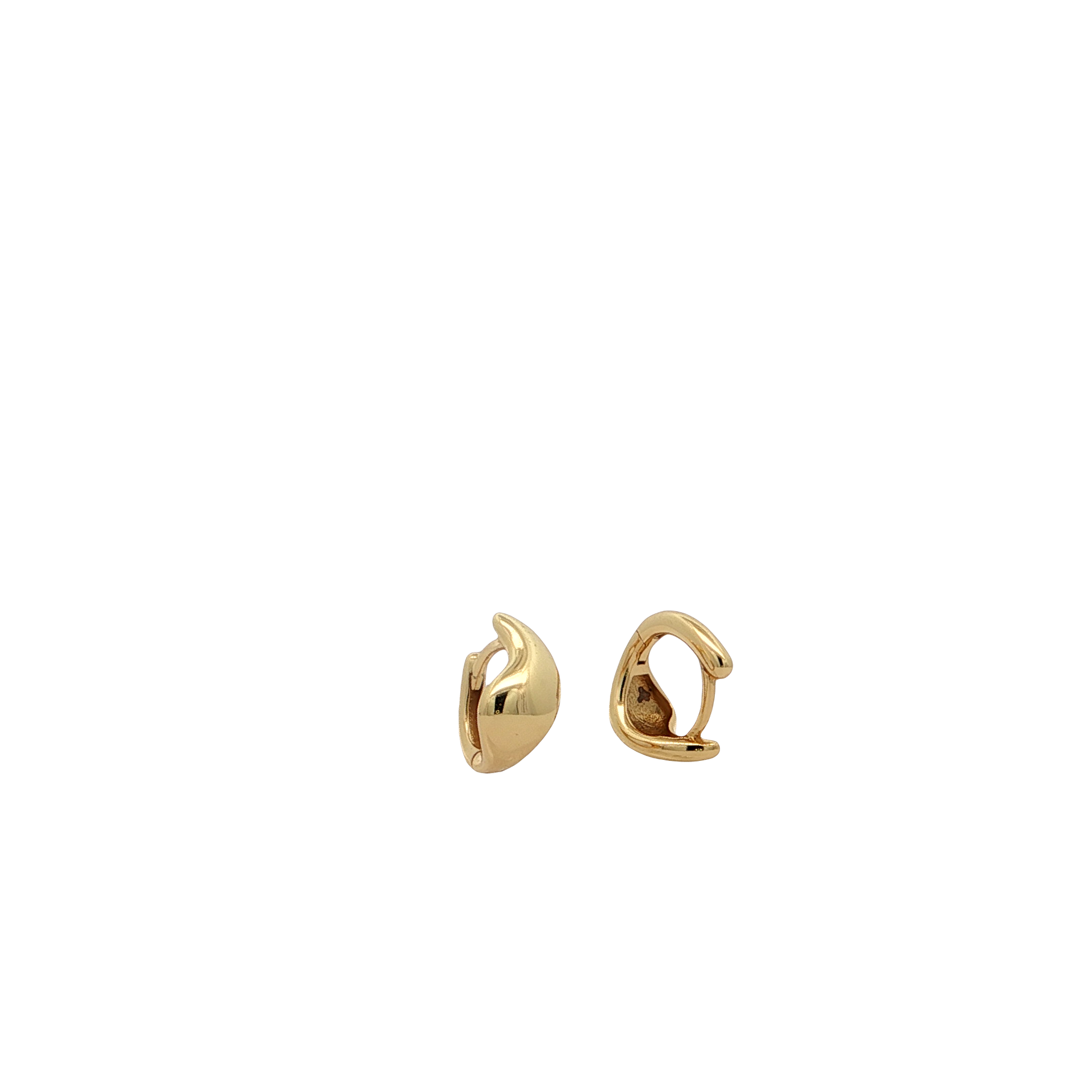 Sculpted Teardrop Vermeil Earrings