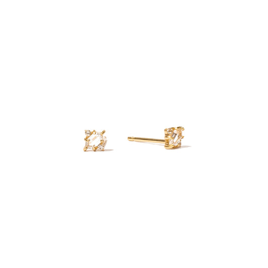 White Sapphire Earrings