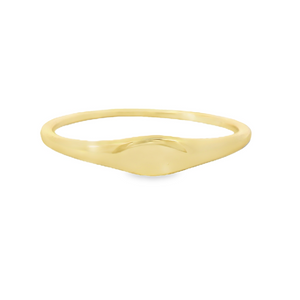 Tiny Oval Signet Ring