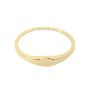 Tiny Oval Signet Ring