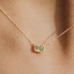 Olivine Necklace 14K Gold