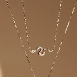 Serpent Necklace 14K Gold