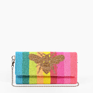 Rainbow Bee Clutch