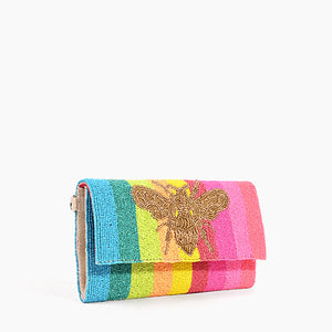 Rainbow Bee Clutch