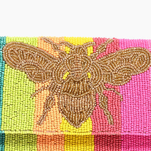 Rainbow Bee Clutch