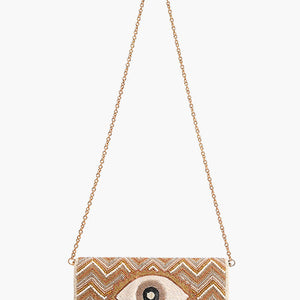 Rose Gold Evil Eye Good Luck Clutch