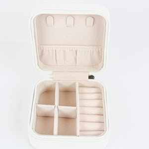 White Jewelry Storage/Travel Case